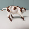 Top Round OOAK Brown &amp; White Cow Chip By Andrea Thomason - National Hamburger Day - HBD24