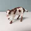 Top Round OOAK Brown &amp; White Cow Chip By Andrea Thomason - National Hamburger Day - HBD24