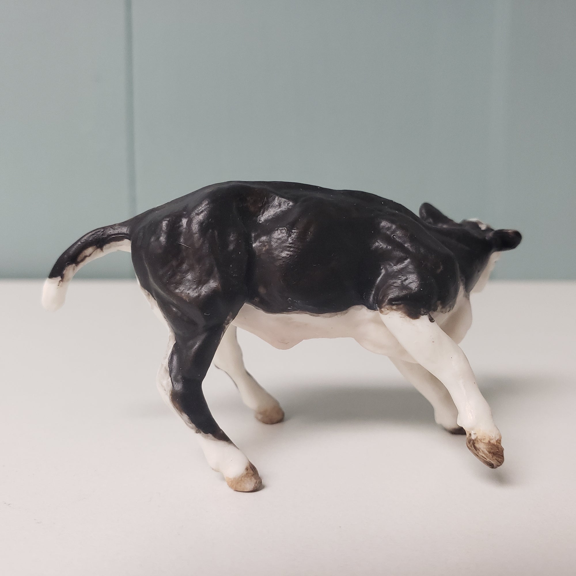 Kobe OOAK Black &amp; White Cow Chip By Andrea Thomason - National Hamburger Day - HBD24