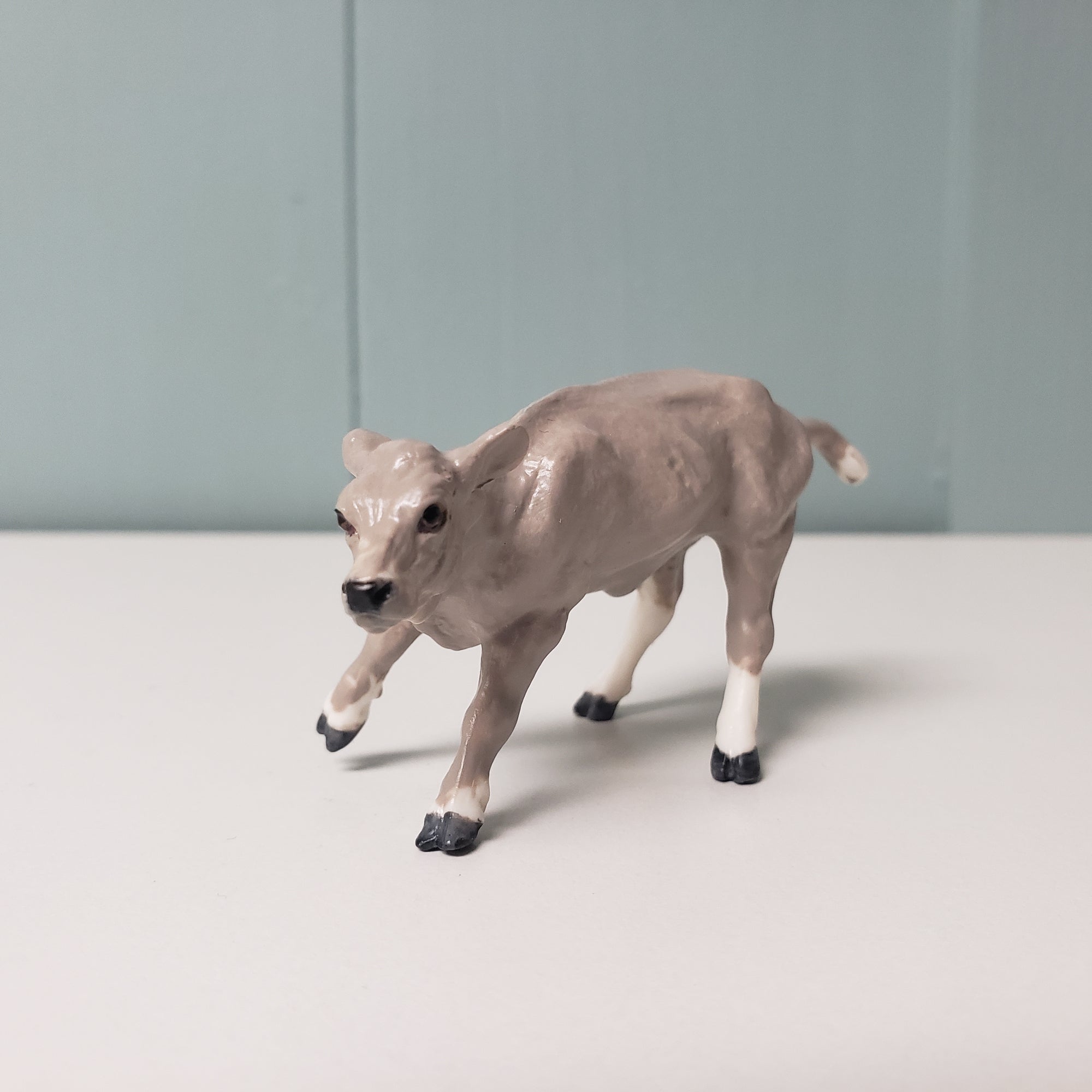 Tips OOAK Gray &amp; White Cow Chip By Andrea Thomason - National Hamburger Day - HBD24