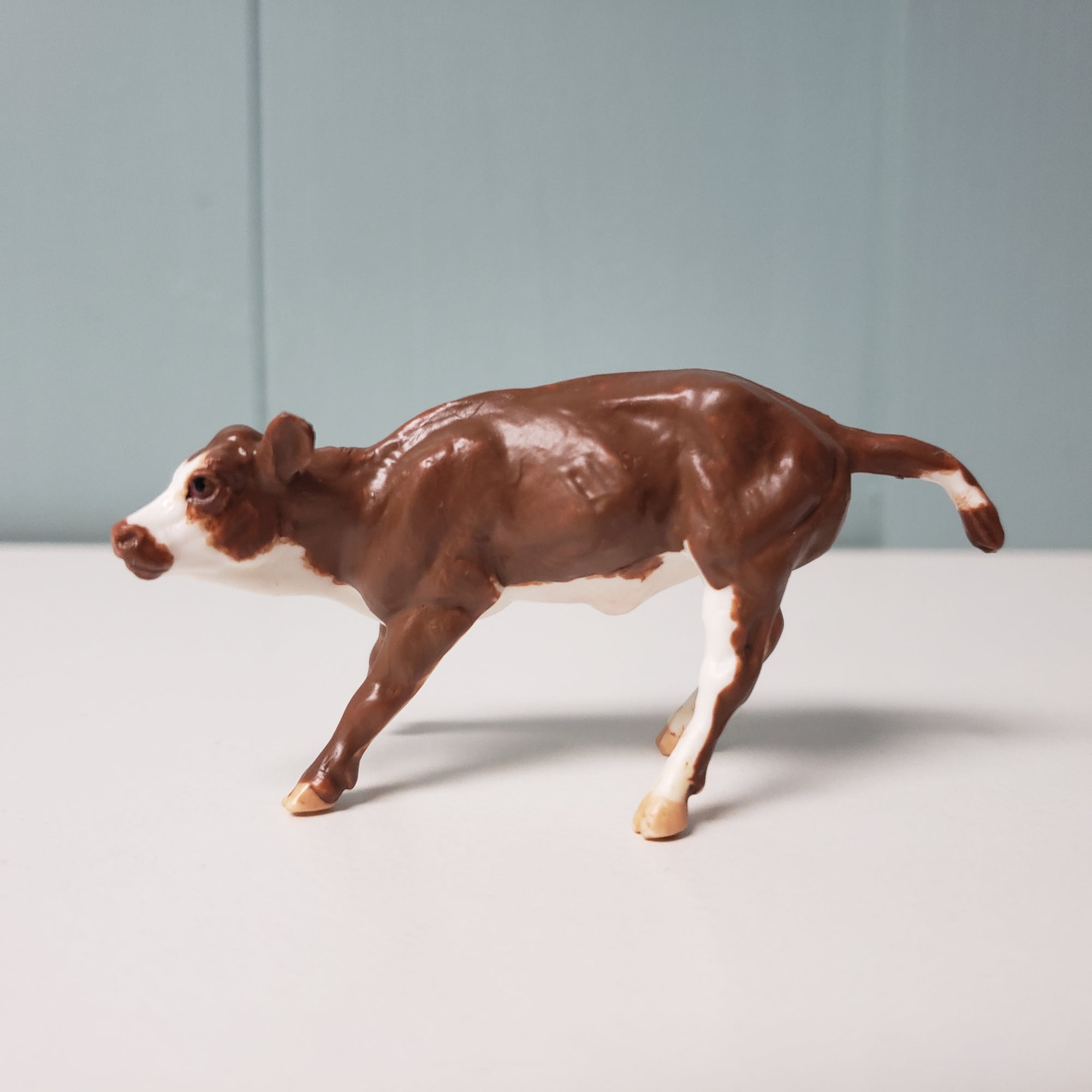 Brisket OOAK Red/Brown & White  Cow Chip By Andrea Thomason - National Hamburger Day - HBD24