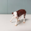 T-Bone OOAK Dark Red &amp; White Cow Chip By Andrea Thomason - National Hamburger Day - HBD24