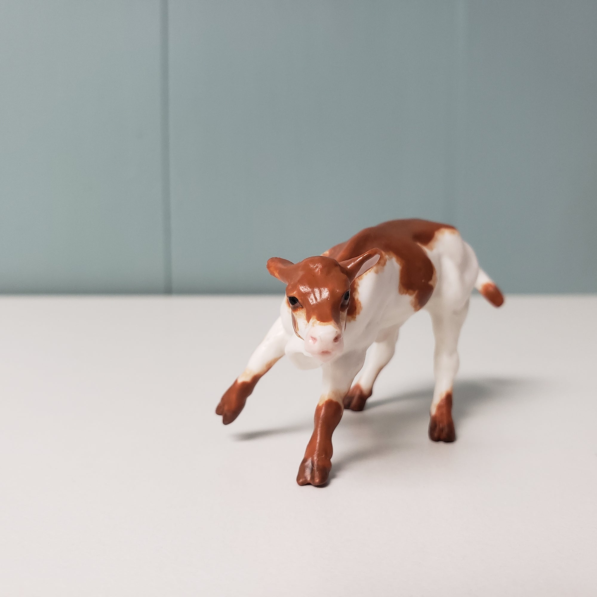 Club OOAK Red &amp; White Customized Cow Chip By Andrea Thomason