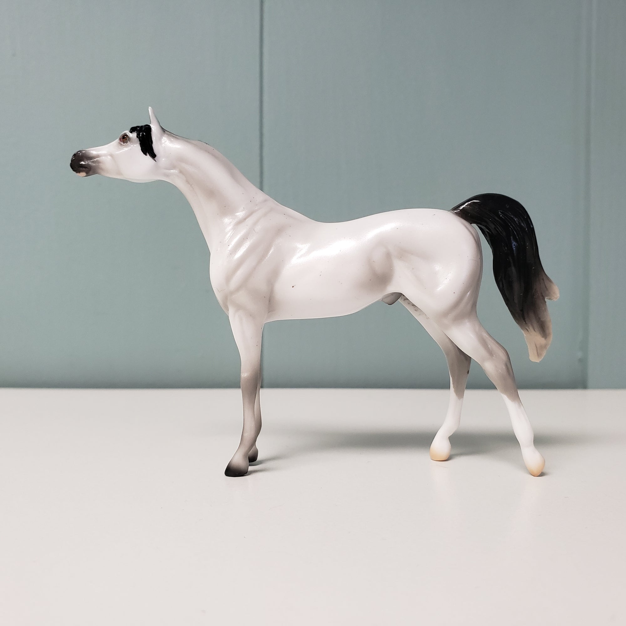 Summer Rain LE-6 Pearly Fleabitten Grey Arabian Chip By Ellen Robbins $99 Chip Sale