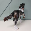 Majestic Forest Warrior OOAK Black Sabino Custom Trotting Drafter By Julie Keim BEST OFFER  6/4/24