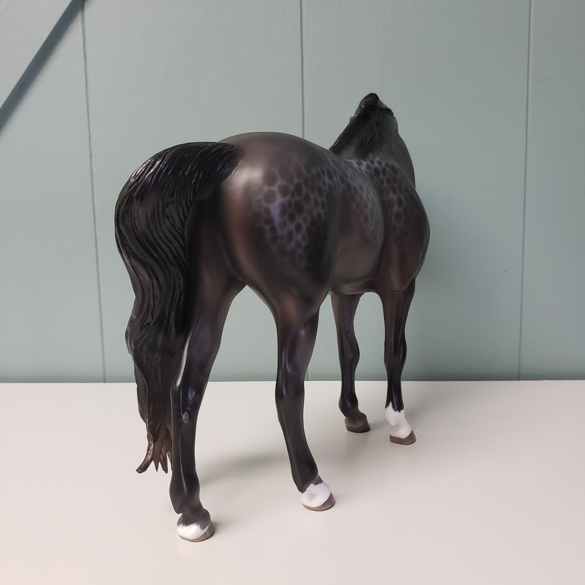 Paarl OOAK Reverse Dappled Grey Custom Mustang By Jess Hamill BEST OFFER  6/4/24