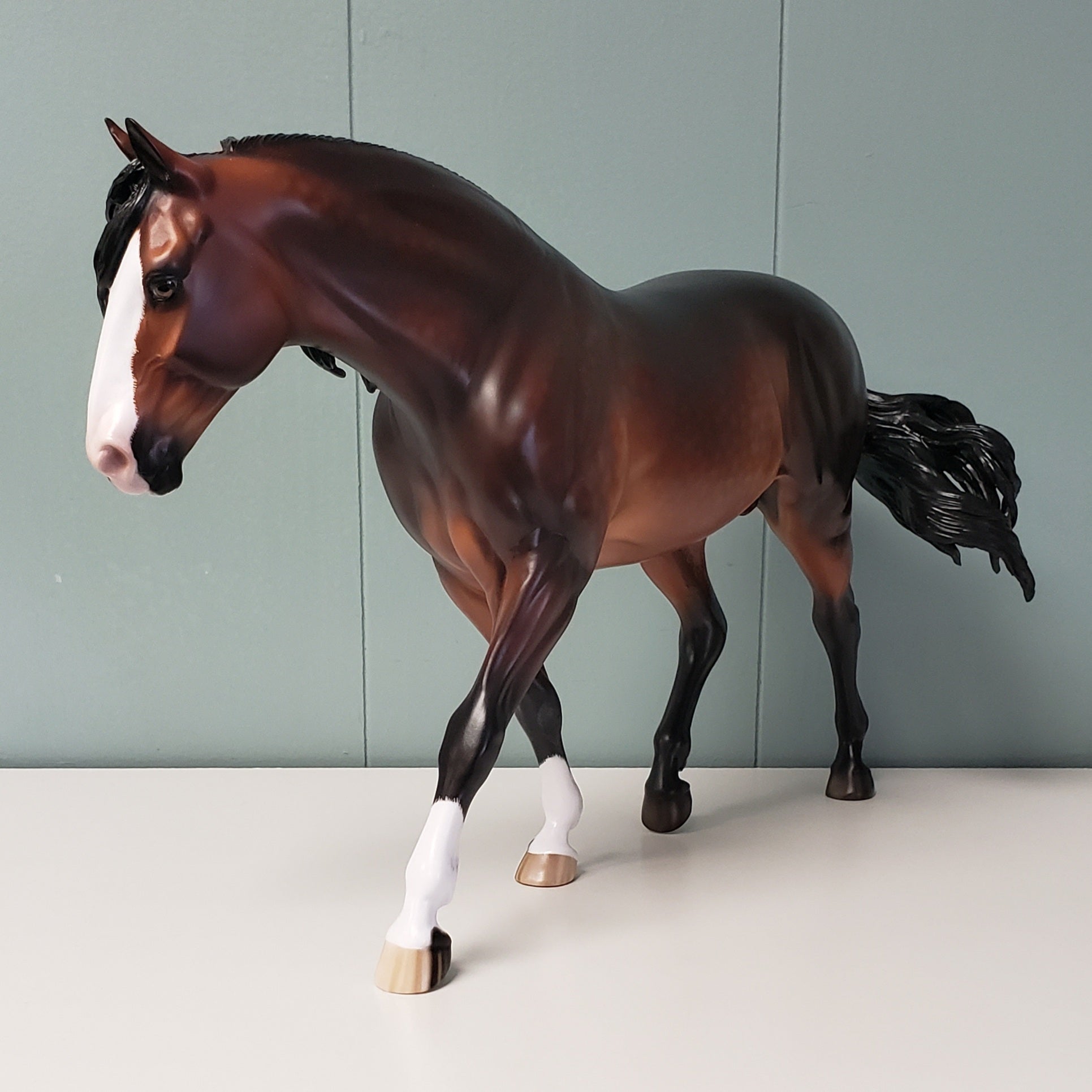 Lights Are Low OOAK Dappled Bay Custom Irish Draft By Sheryl Leisure BEST OFFER  6/4/24