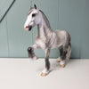 Flying Home OOAK Dappled Grey Clydesdale Trotting Drafter By Sheryl Leisure BEST OFFER  6/4/24