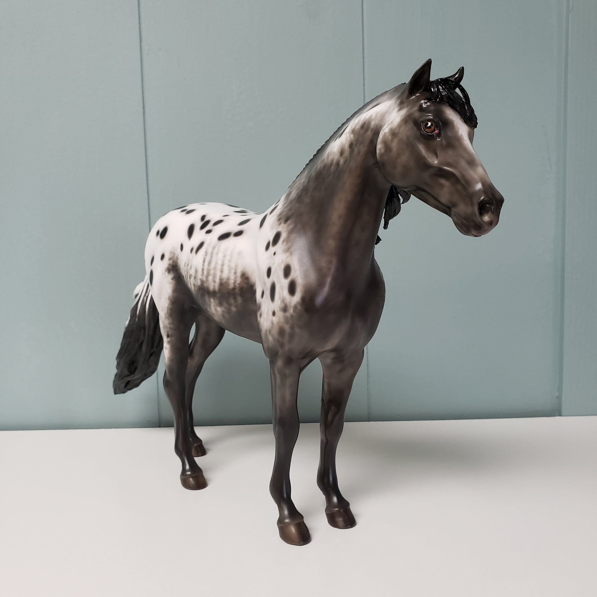 Hey Ba Ba Re Bop OOAK Black Appaloosa Custom Mustang By Sheryl Leisure BEST OFFER  6/11/24