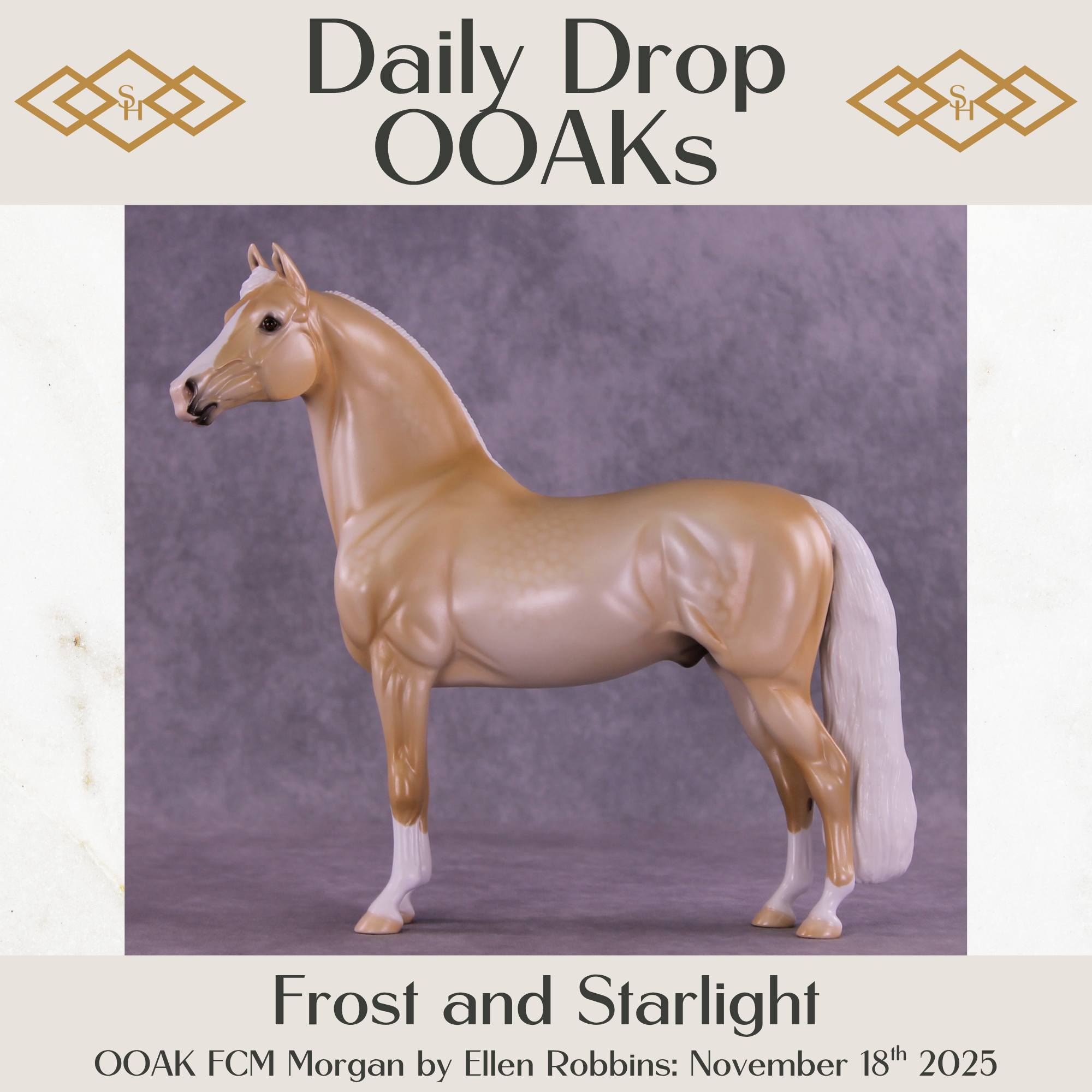 Frost and Starlight OOAK FCM Morgan by Ellen Robbins DDOOAKs25