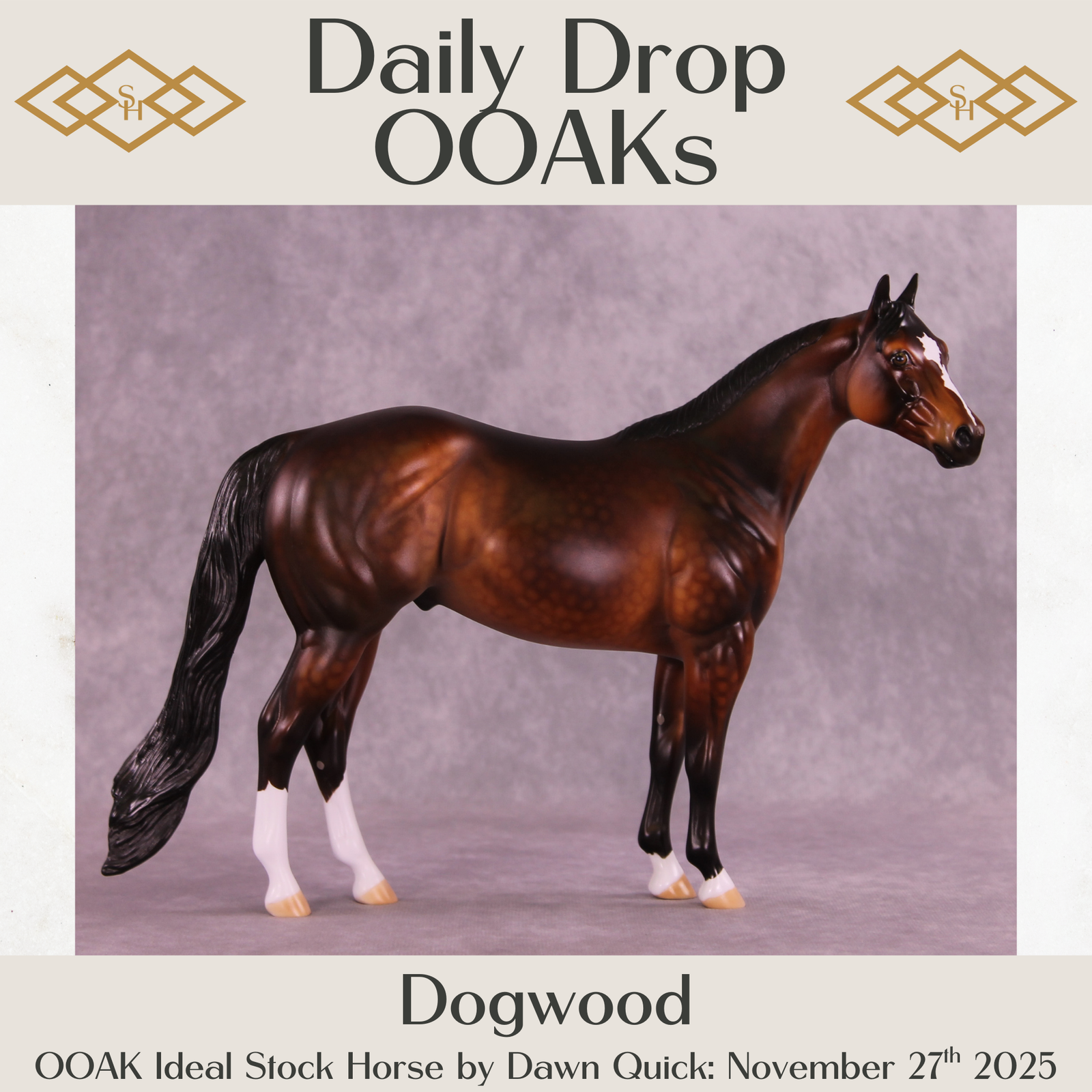 Dogwood OOAK Ideal Stock Horse by Dawn Quick DDOOAKs25