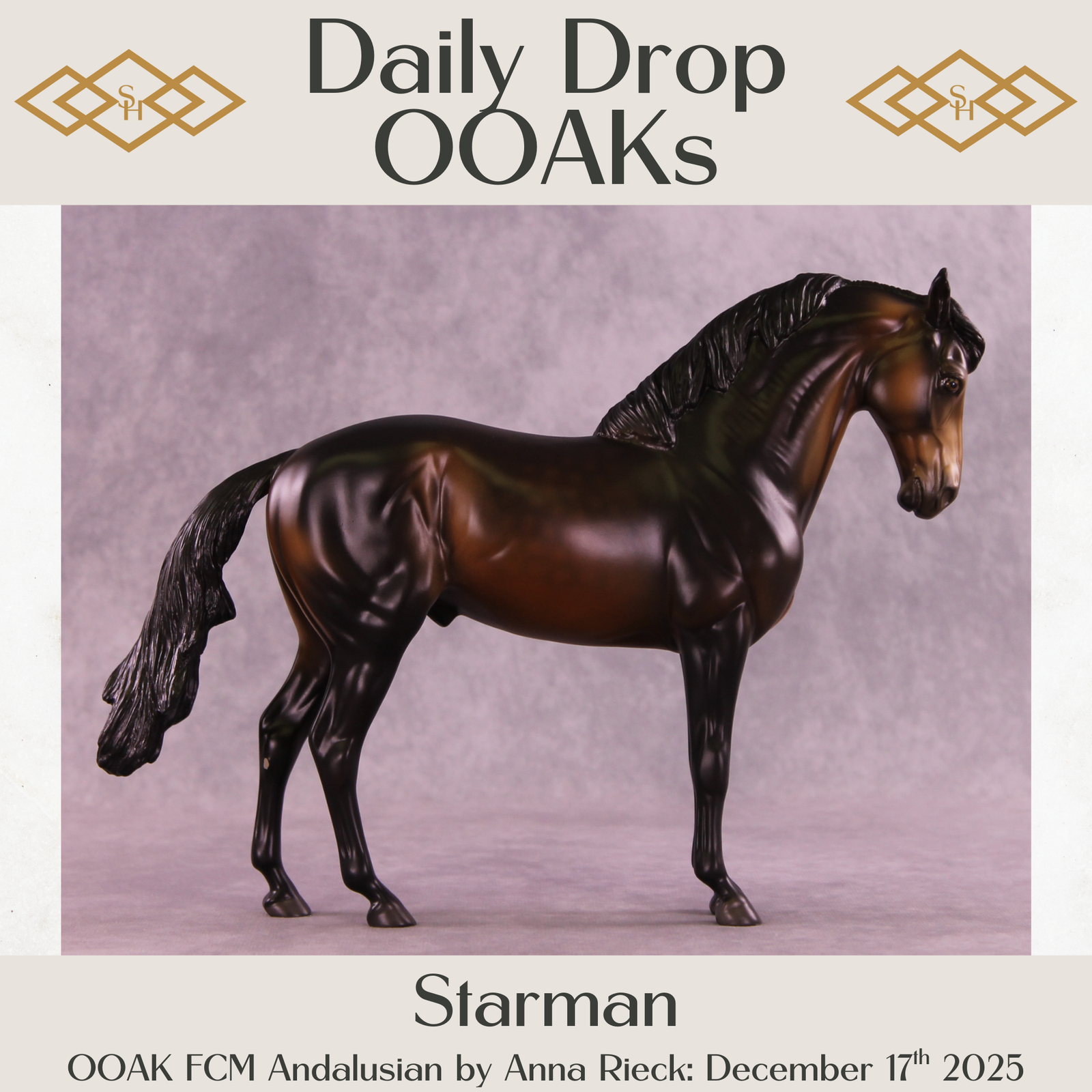Starman OOAK FCM Andalusian by Anna Rieck DDOOAKs25