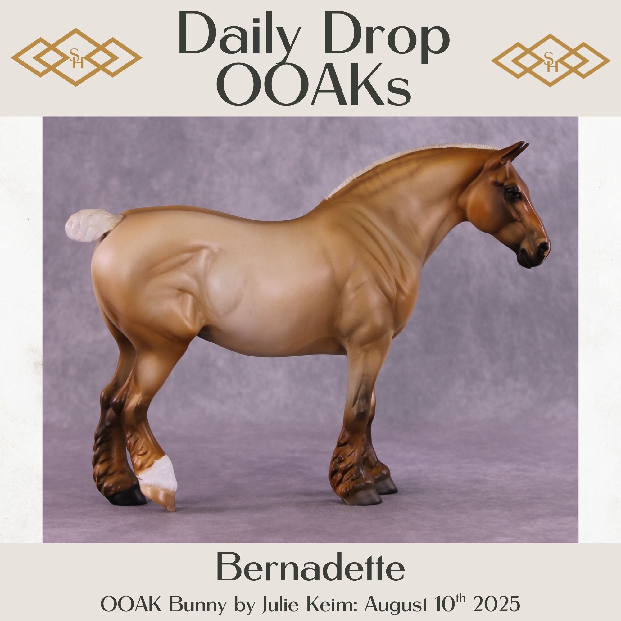 Bernadette OOAK Bunny Heavy Draft by Julie Keim DDOOAKs25