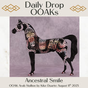 Ancestral Smile OOAK Arabian Stallion by Kike Duarte DDOOAKs25