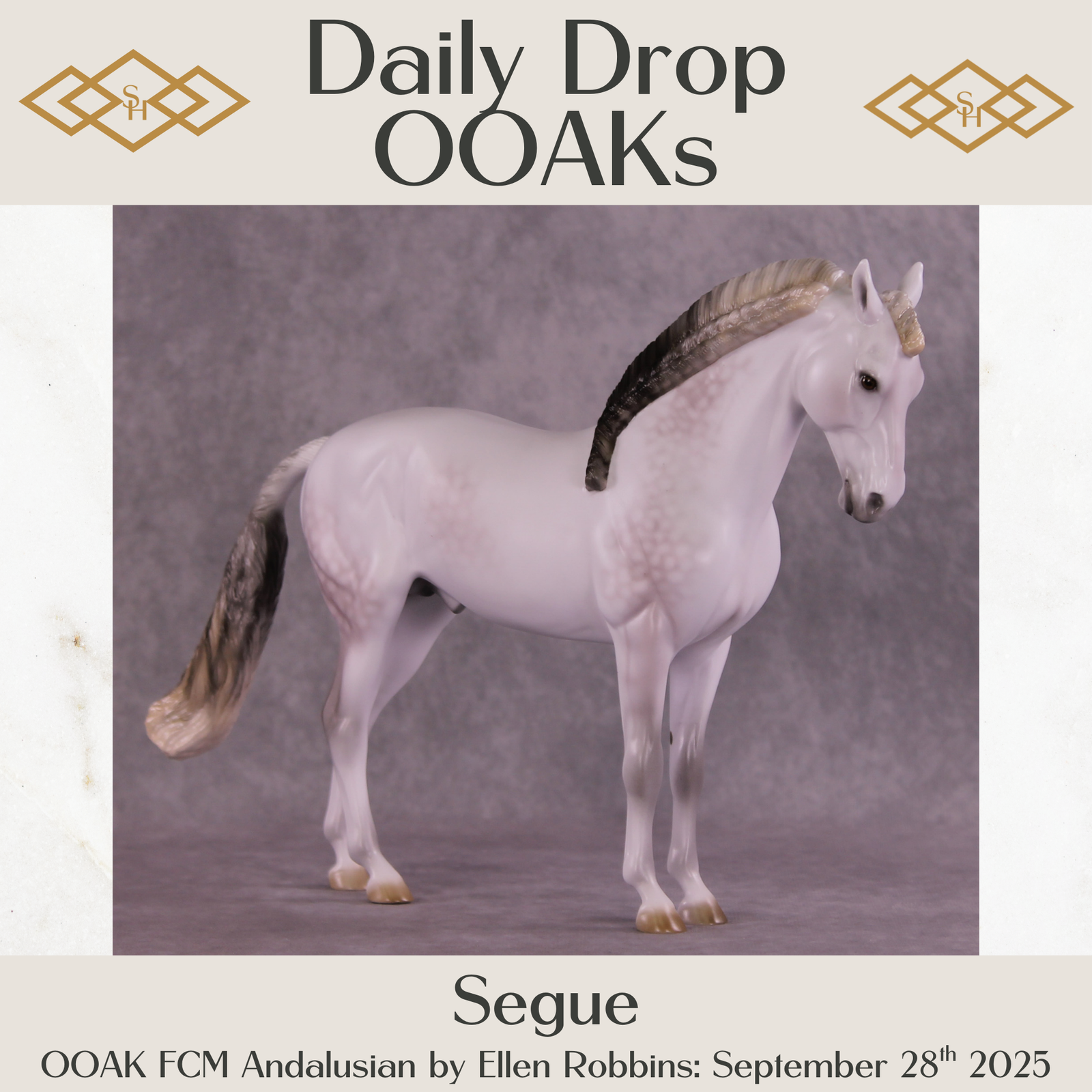 Segue OOAK FCM Andalusian by Ellen Robbins DDOOAKs25
