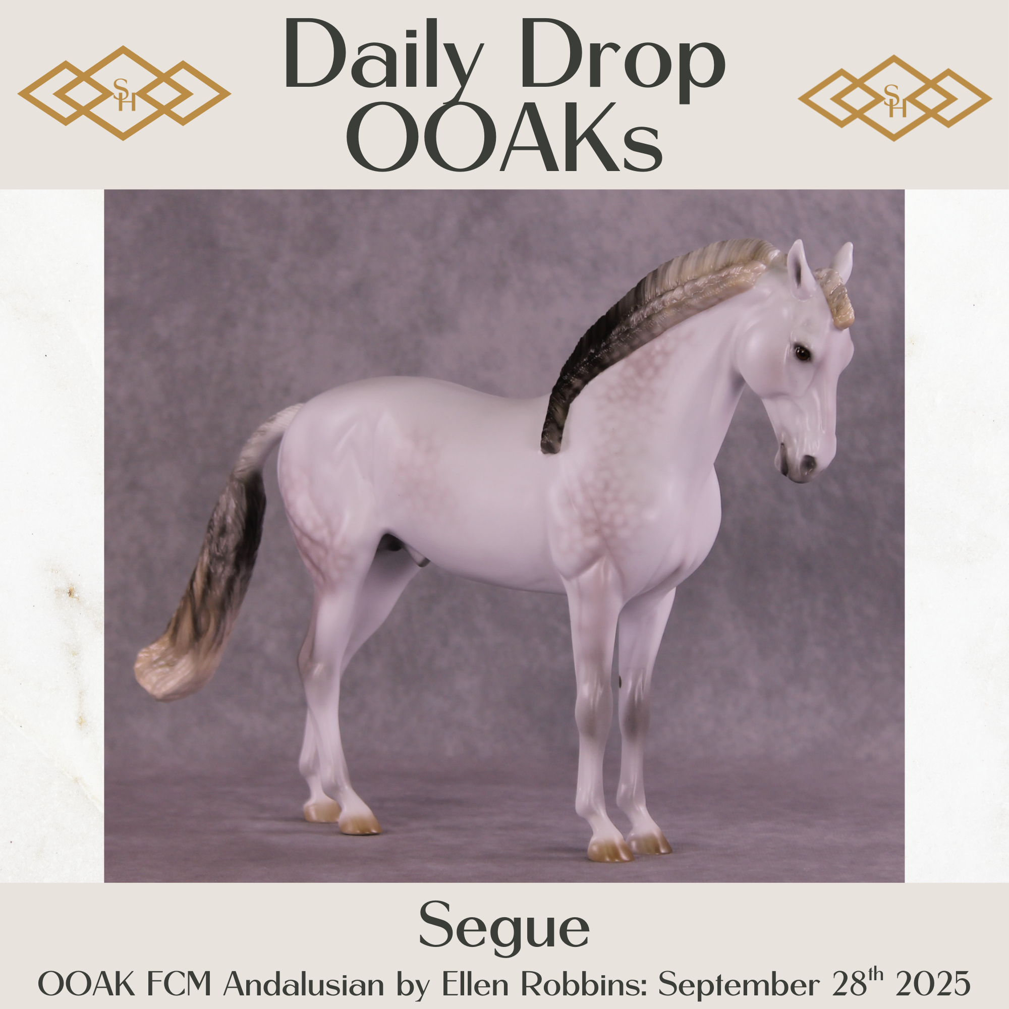 Segue OOAK FCM Andalusian by Ellen Robbins DDOOAKs25