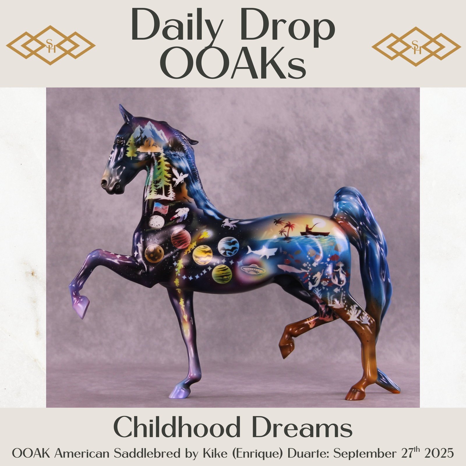 Childhood Dreams OOAK American Saddlebred by Kike (Enrique) Duarte DDOOAKs25