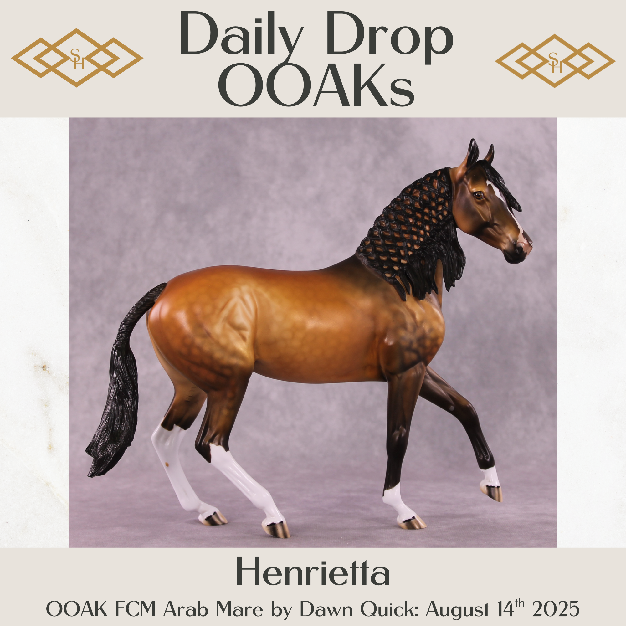 Henrietta OOAK FCM Arabian Mare by Dawn Quick DDOOAKs25