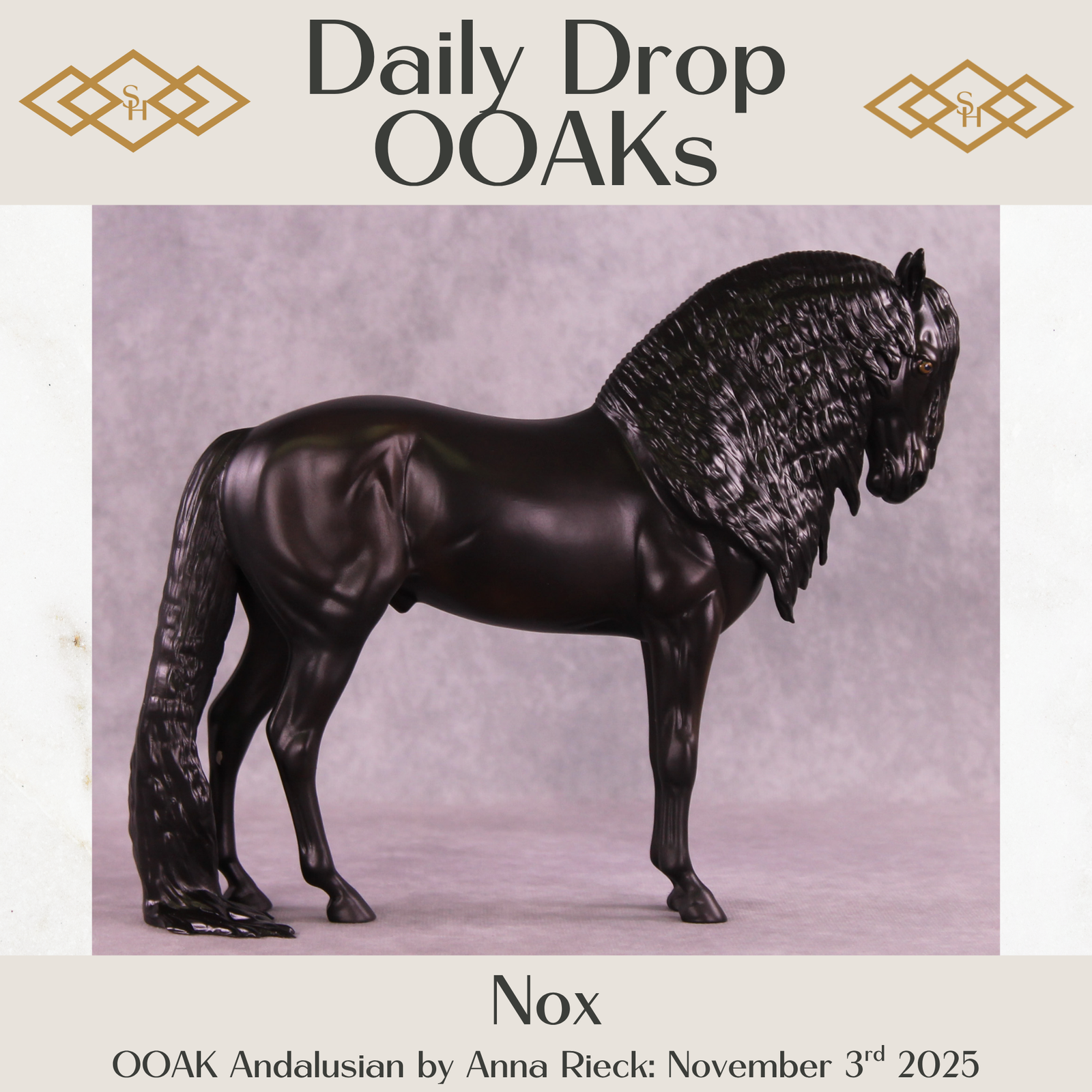 Nox OOAK Andalusian by Anna Rieck DDOOAKs25
