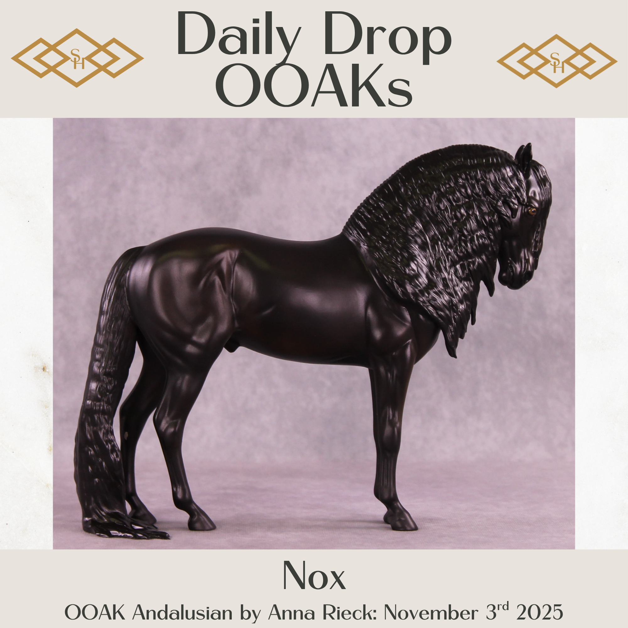 Nox OOAK Andalusian by Anna Rieck DDOOAKs25