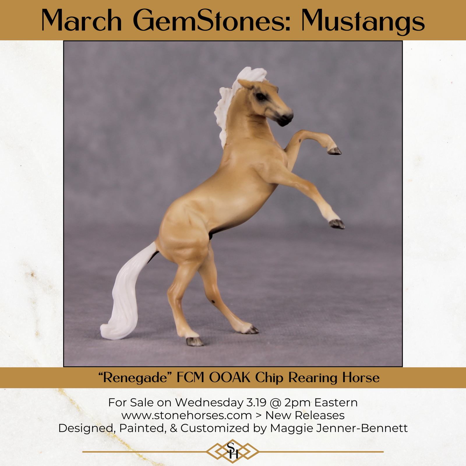 "Renegade" OOAK FCM Rearing Chip By Maggie Jenner-Bennett