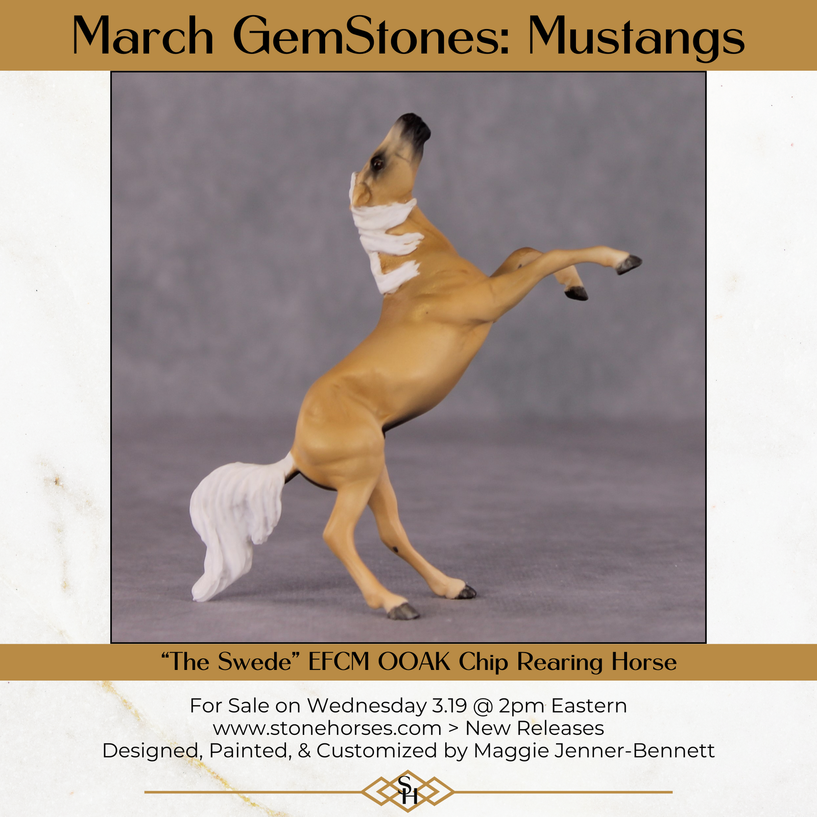 "The Swede" OOAK EFCM Rearing Chip By Maggie Jenner-Bennett