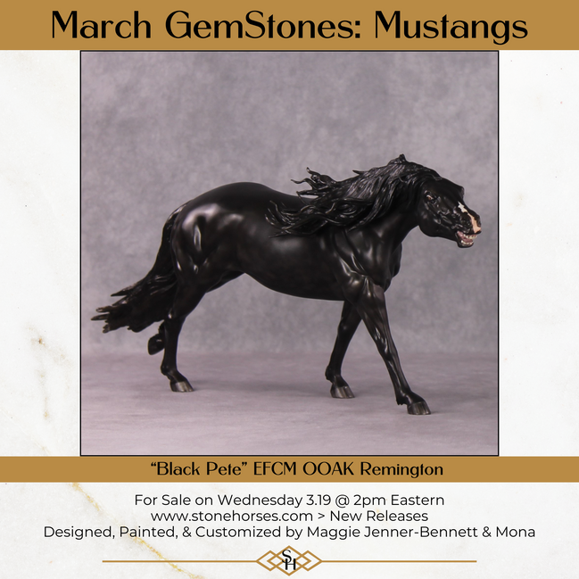 "Black Pete" OOAK EFCM Remington By Maggie Jenner-Bennett