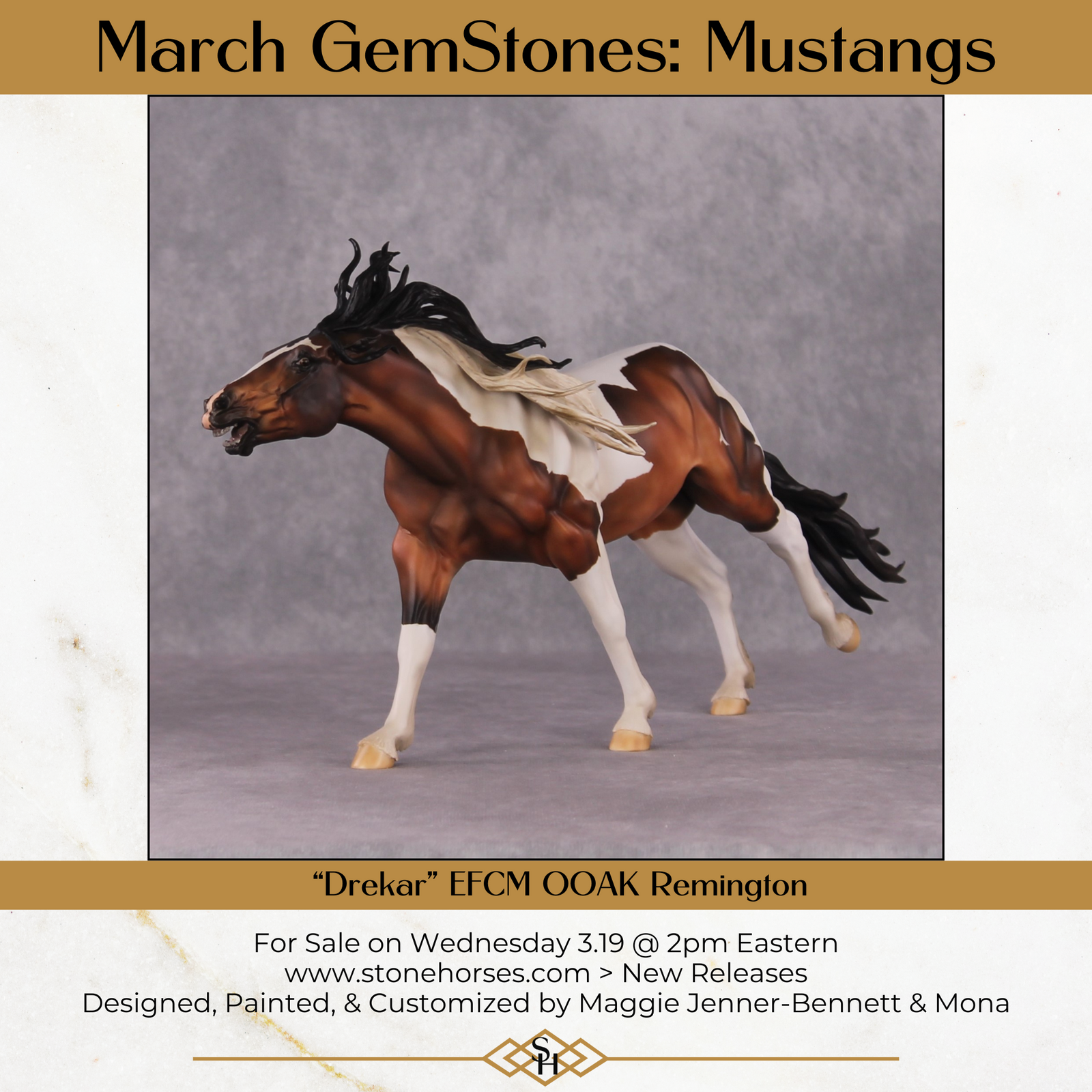 "Drekar" OOAK EFCM Remington By Maggie Jenner-Bennett