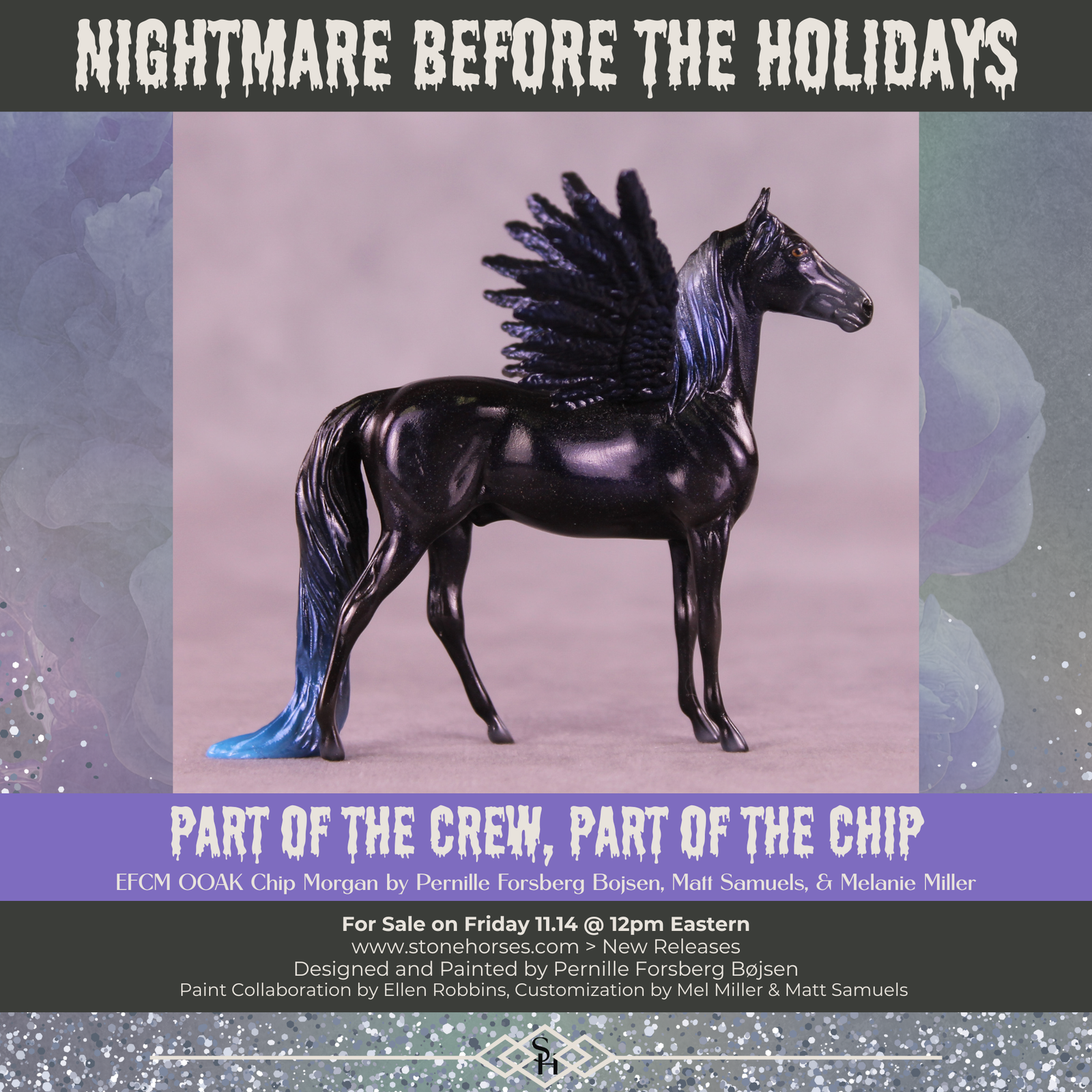 Part of the Crew, Part of the Chip OOAK FCM Chip Morgan by Pernille Forsberg Bøjsen GS1125