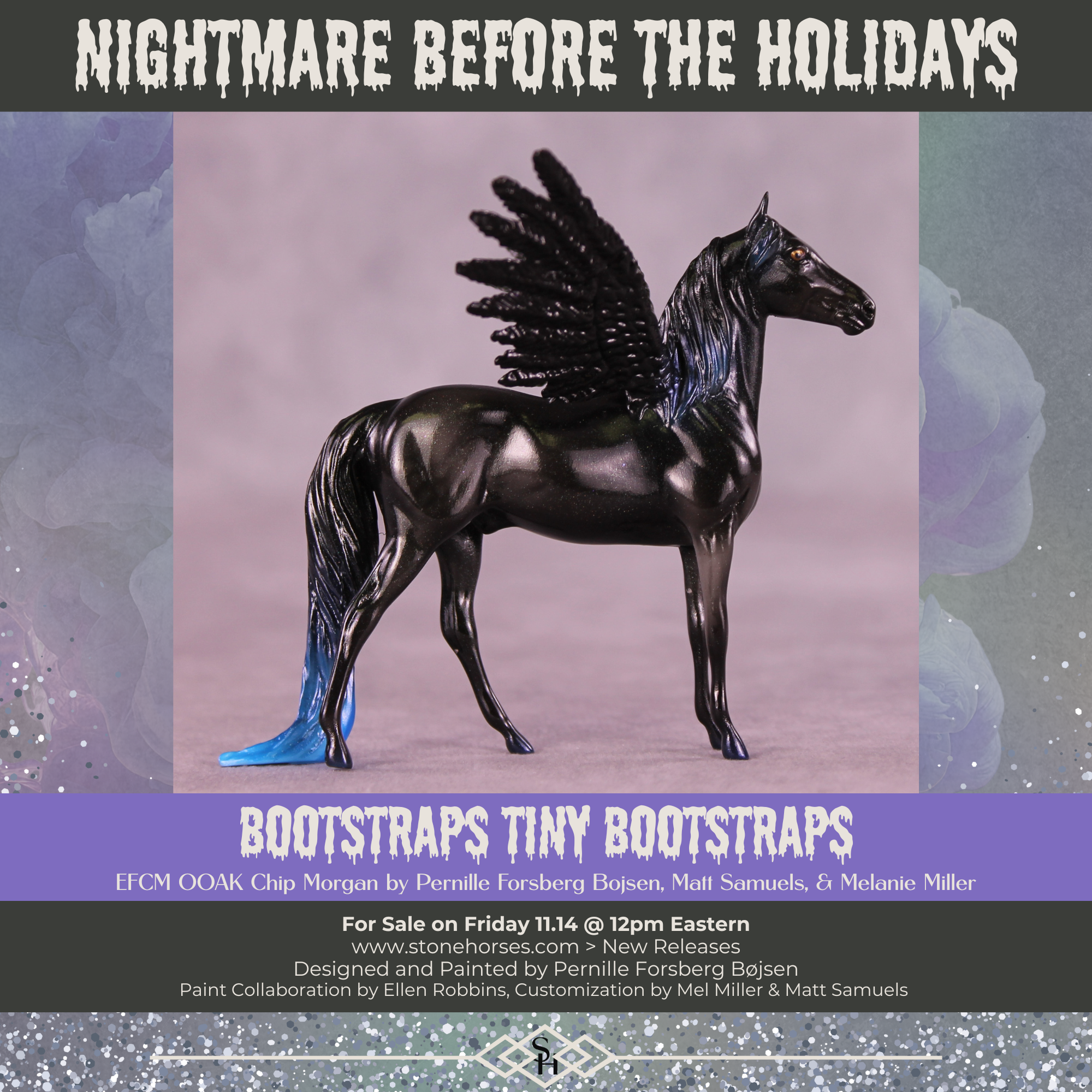 Bootstraps Tiny Bootstraps OOAK FCM Chip Morgan by Pernille Forsberg Bøjsen GS1125