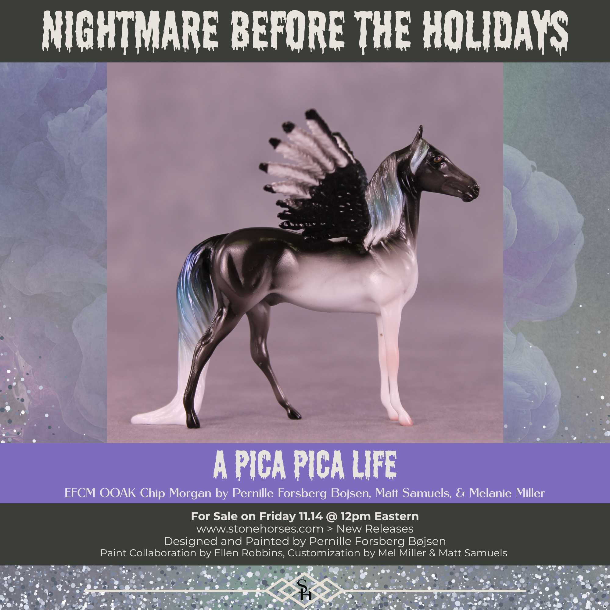 A Pica Pica Life OOAK FCM Chip Morgan by Pernille Forsberg Bøjsen GS1125