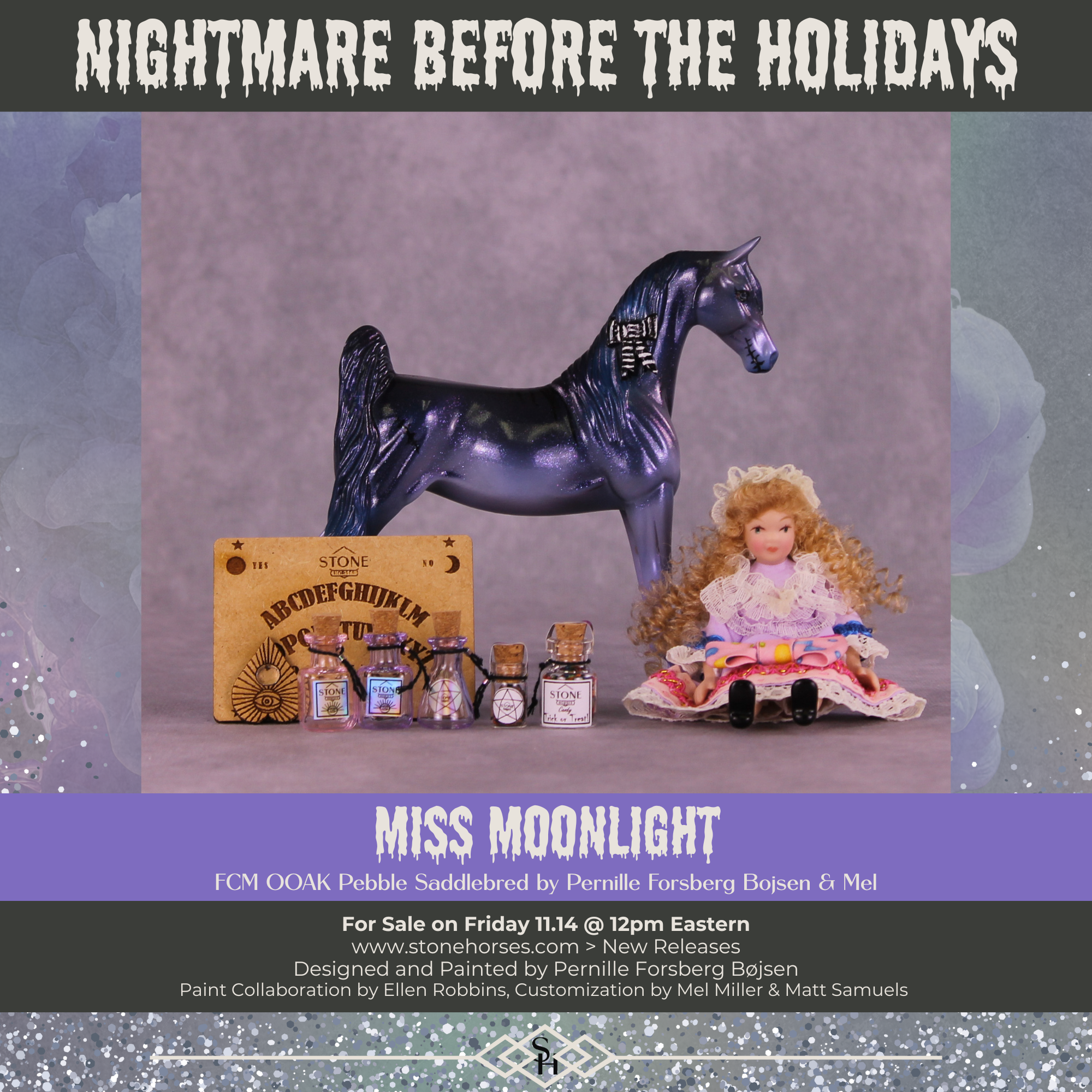 Miss Moonlight OOAK FCM Pebble Saddlebred by Pernille Forsberg Bøjsen GS1125