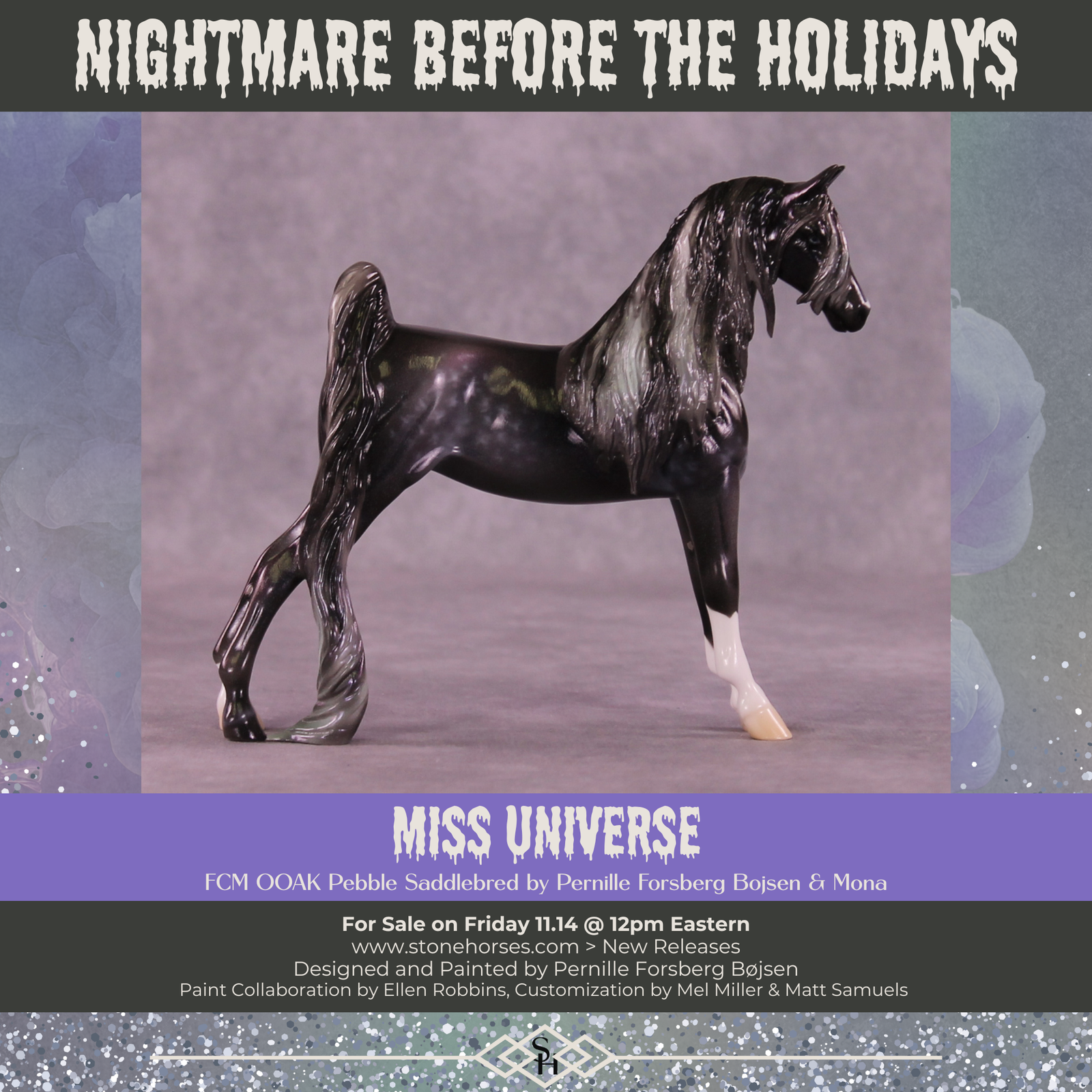 Miss Universe OOAK FCM Pebble Saddlebred by Pernille Forsberg Bøjsen GS1125