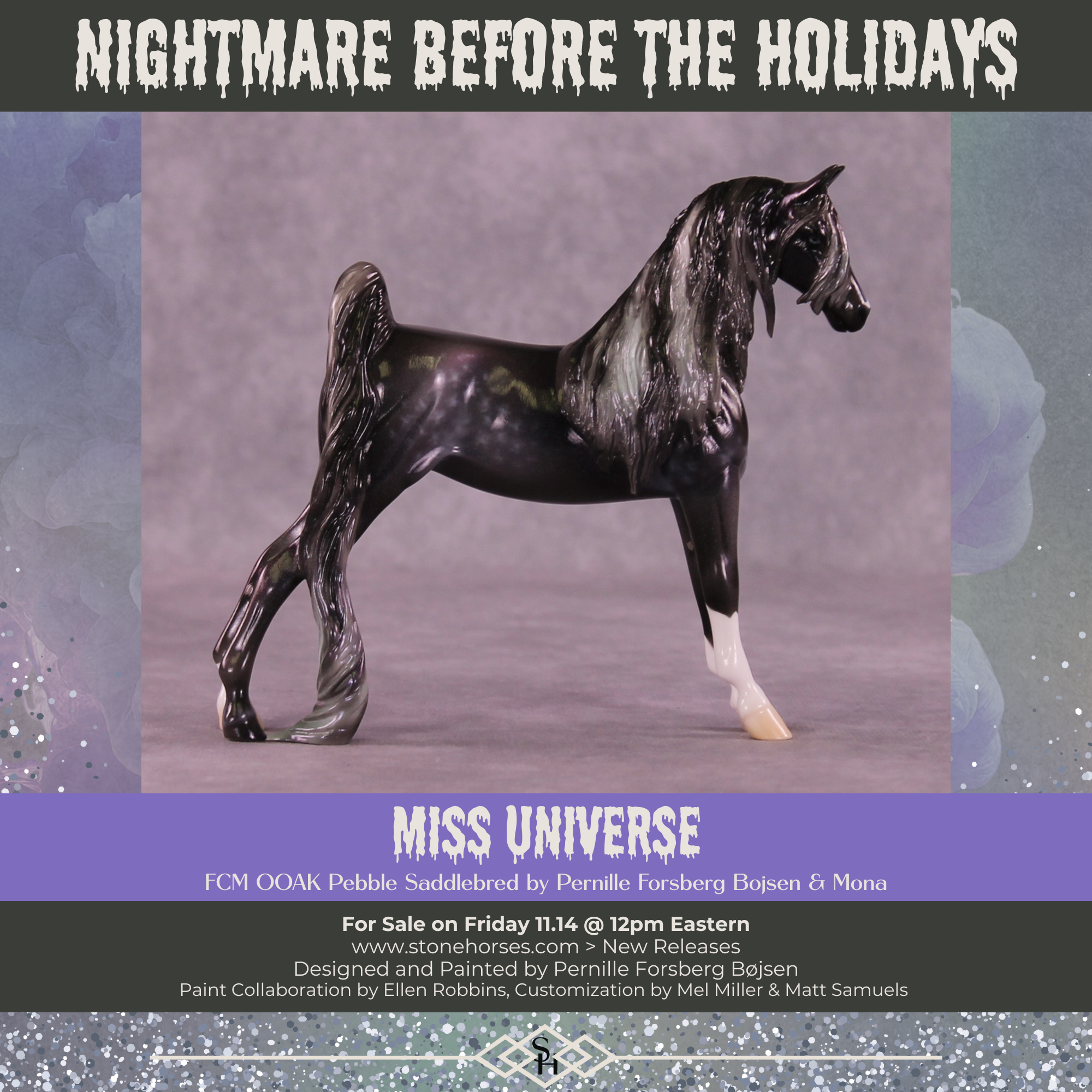 Miss Universe OOAK FCM Pebble Saddlebred by Pernille Forsberg Bøjsen GS1125