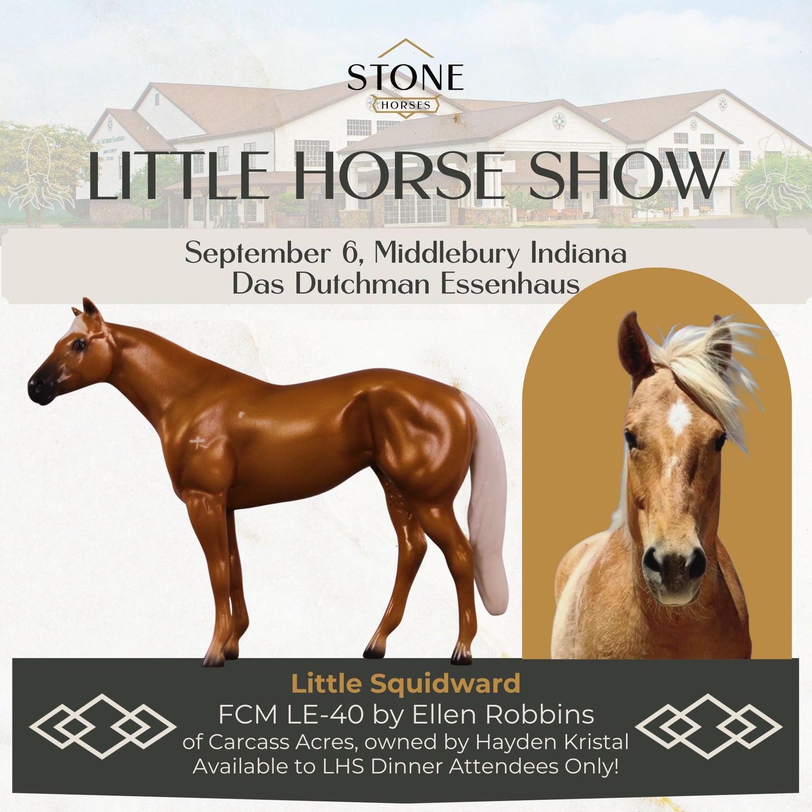 Little Squidward LE-40 FCM Chip Stock Horse by Ellen Robbins LHS25