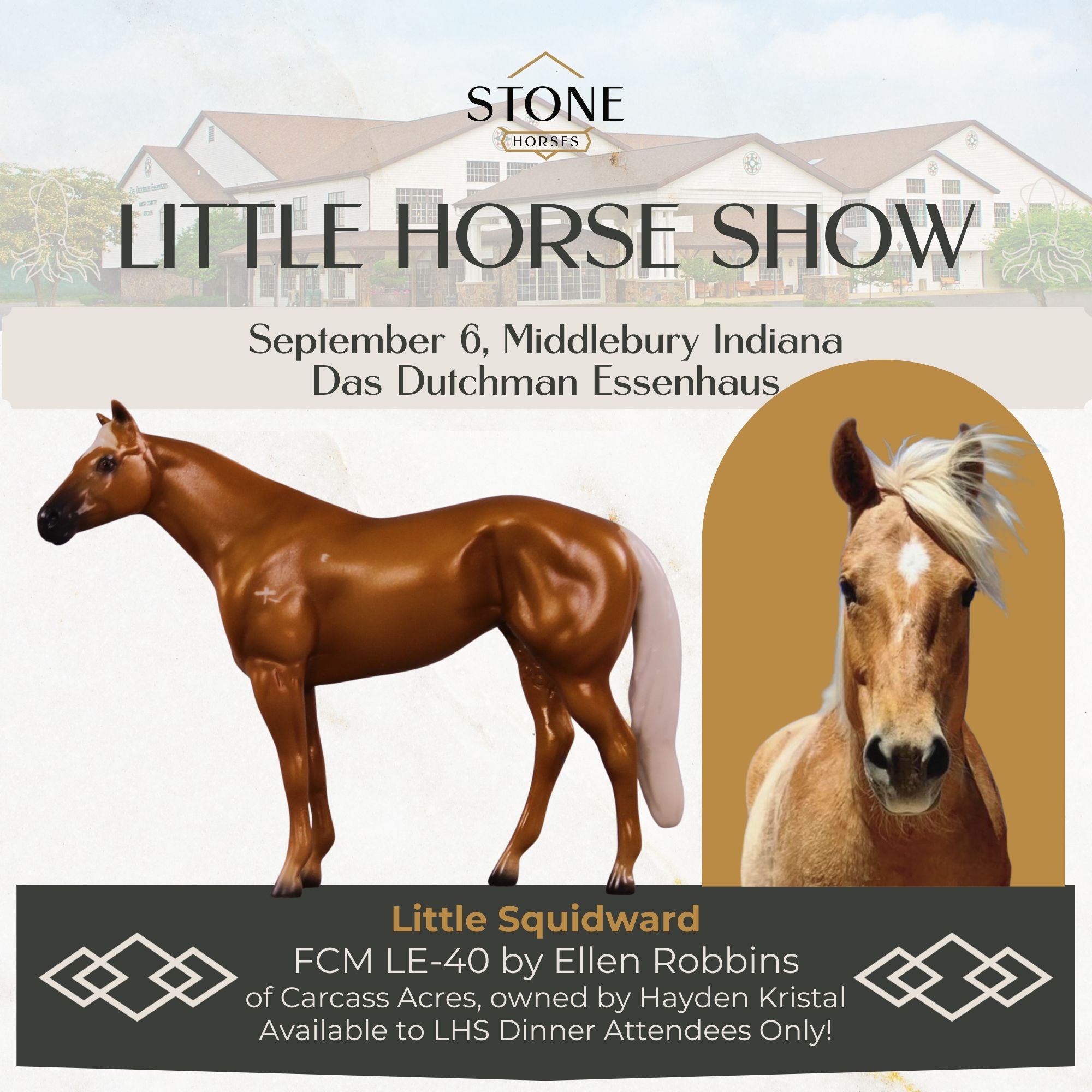 Little Squidward LE-40 FCM Chip Stock Horse by Ellen Robbins LHS25