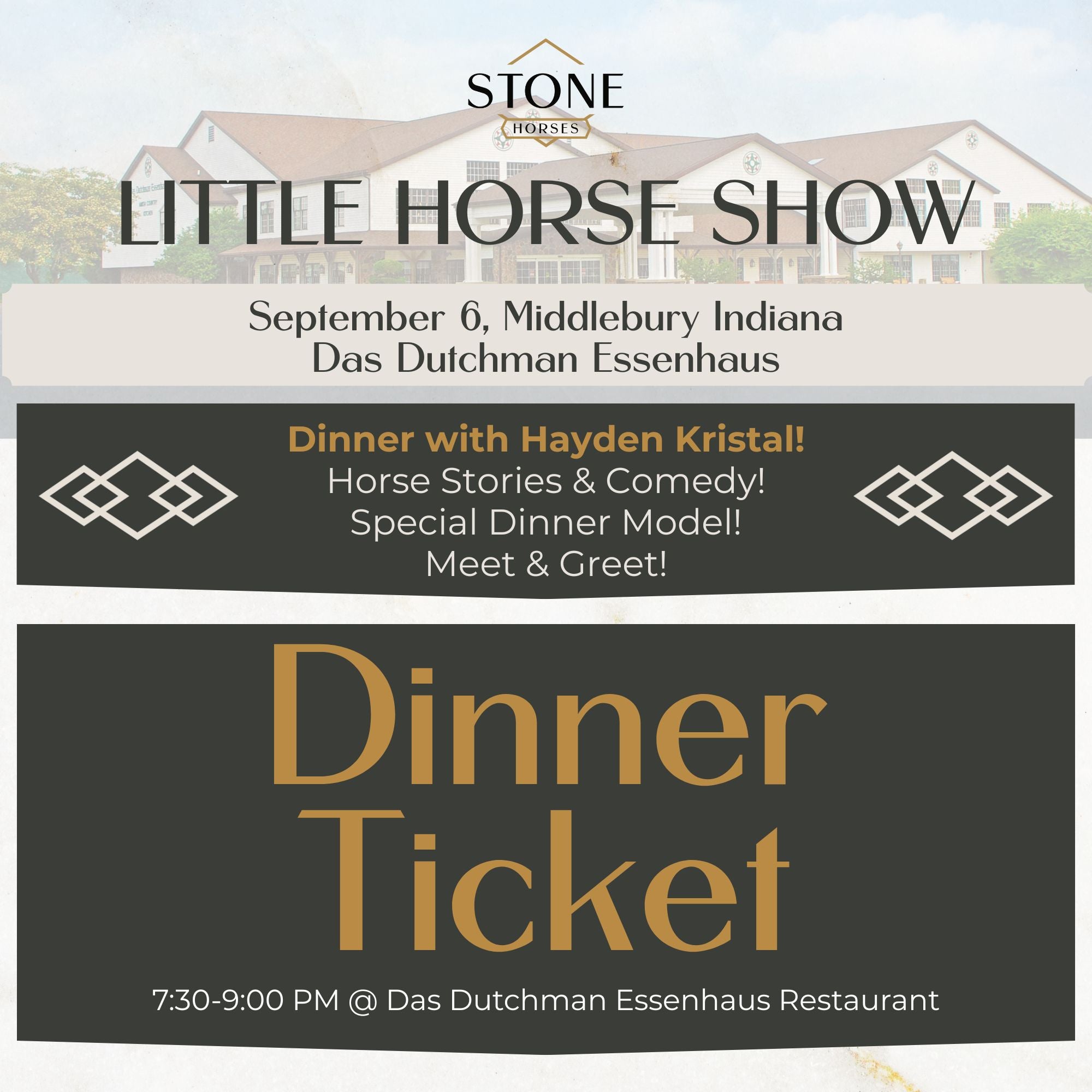 Little Horse Show Dinner & Comedy with Hayden Kristal on 09/06/2025 LHS25