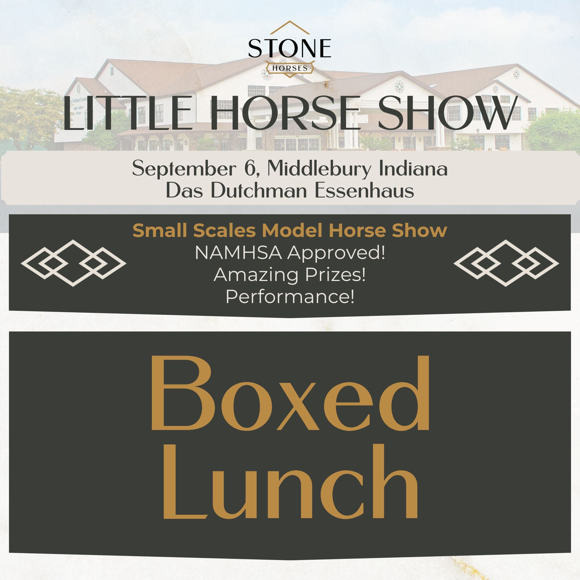 Little Horse Show Boxed Lunch on 09/06/2025 LHS25