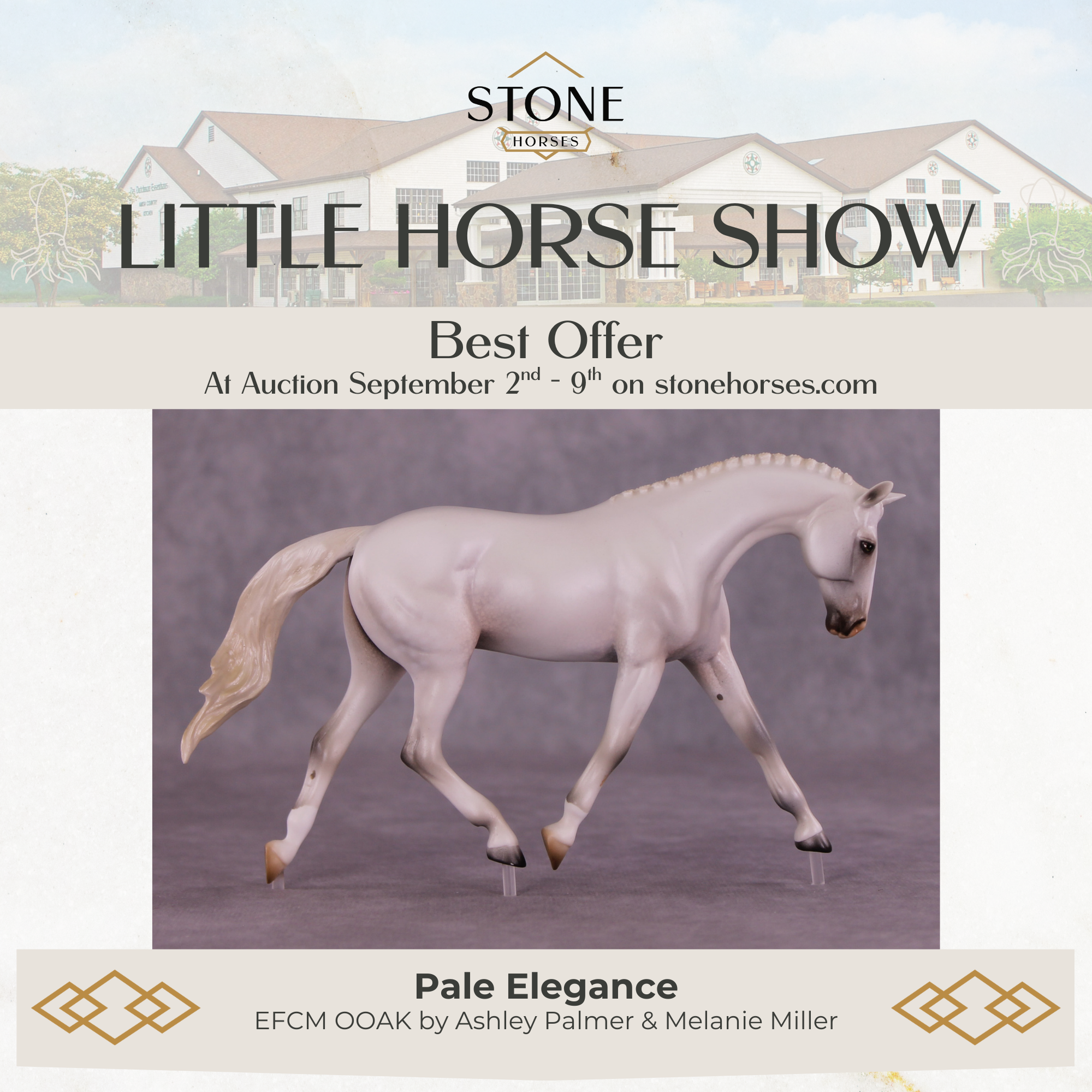 Pale Elegance OOAK EFCM Pebble Warmblood by Ashley Palmer Best Offers LHS25 09/09/2025