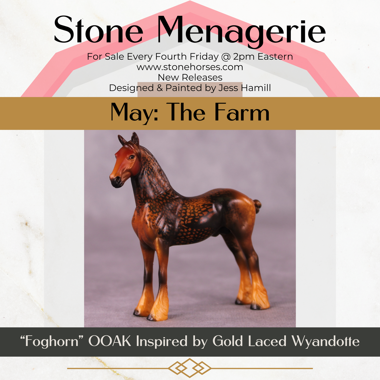 "Foghorn" OOAK Draft Chip By Jess Hamill - Menagerie Series