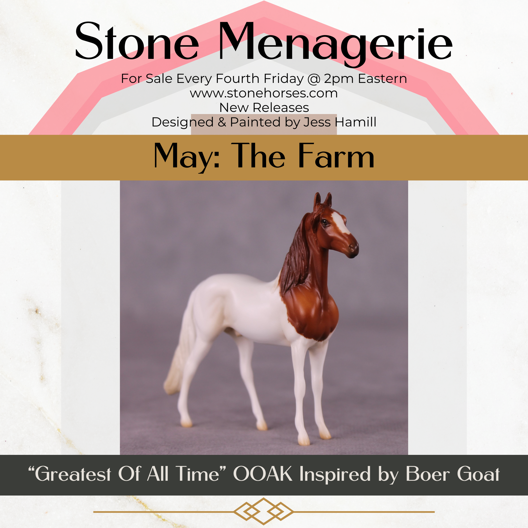 "Greatest Of All Time" OOAK Morgan Chip By Jess Hamill - Menagerie Series
