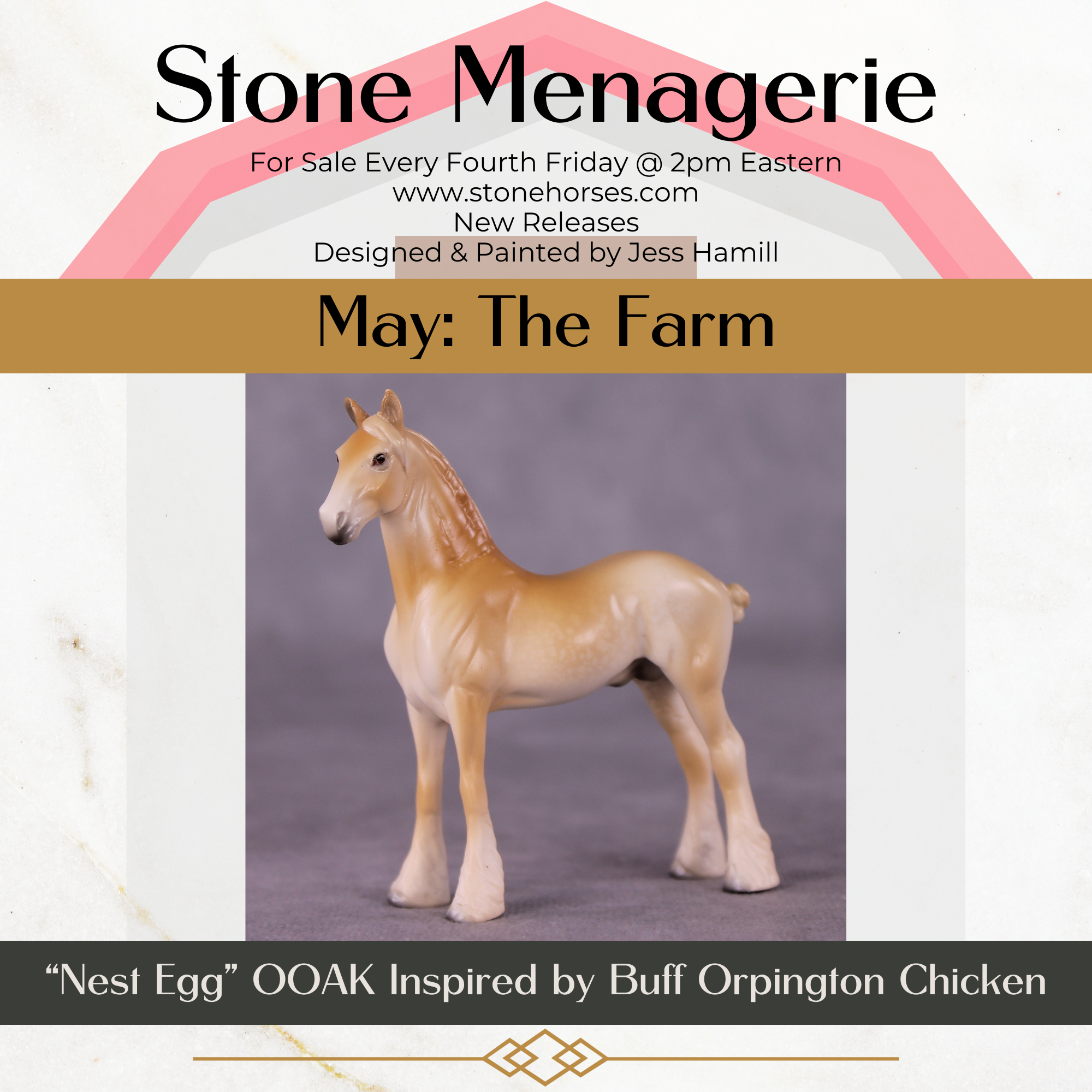 "Nest Egg" OOAK Draft Chip By Jess Hamill - Menagerie Series