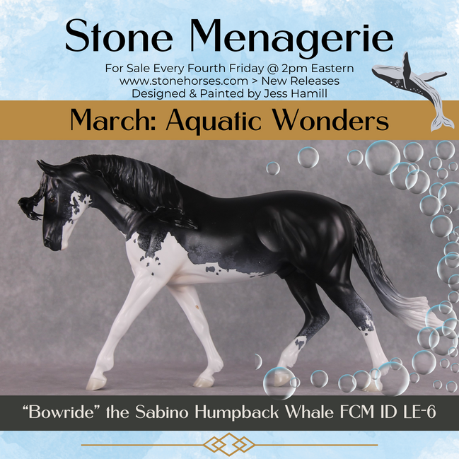 "Bowride" LE-5 Irish Draught Inspired by the Humpback Whale By Jess Hamill