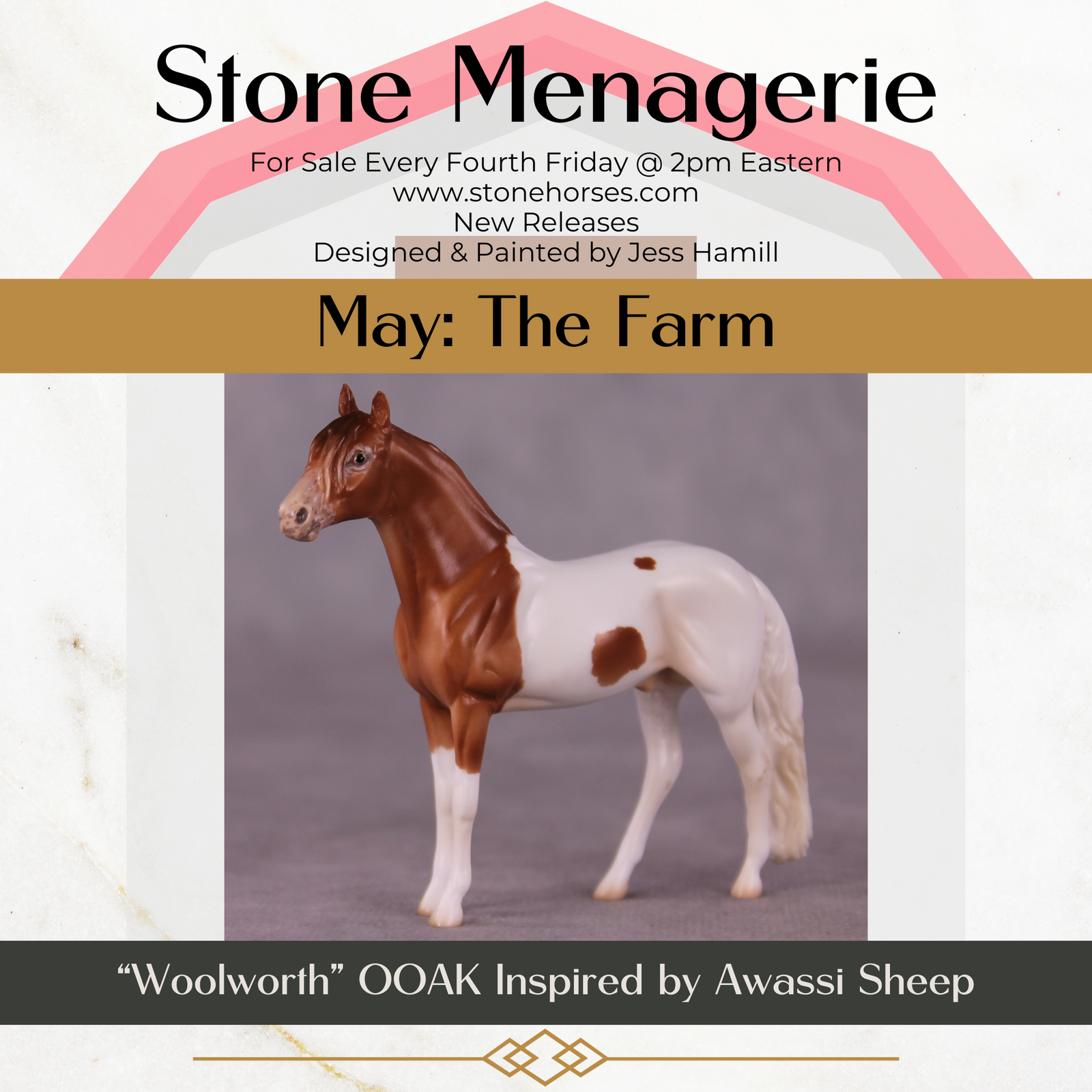 "Wolworth" OOAK Andalusian Chip By Jess Hamill - Menagerie Series