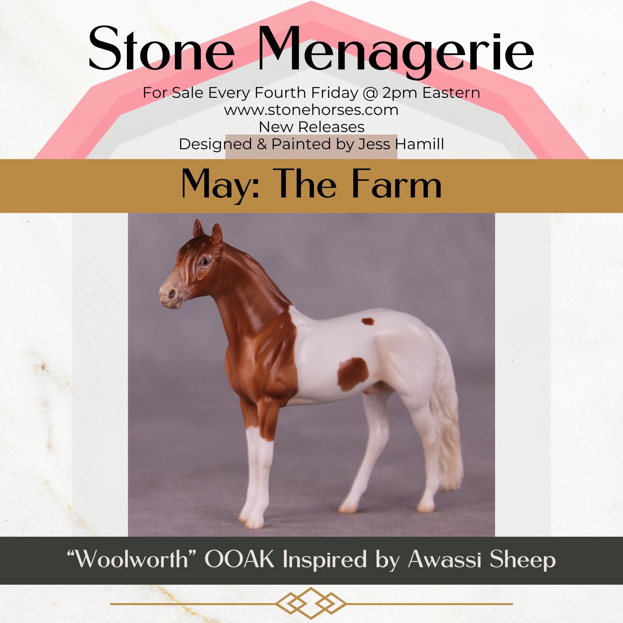 "Wolworth" OOAK Andalusian Chip By Jess Hamill - Menagerie Series