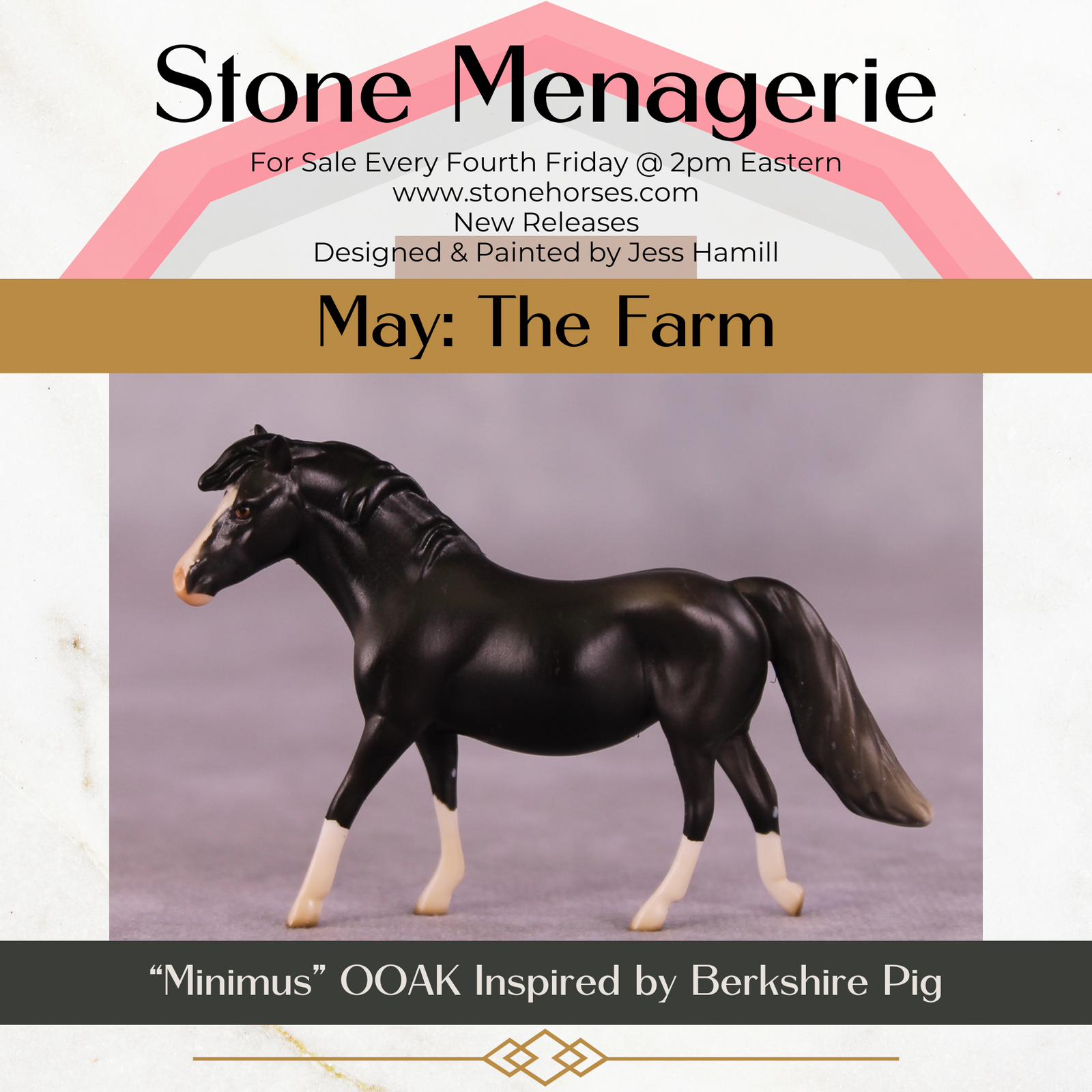 "Minimus" OOAK Pony Chip By Jess Hamill - Menagerie Series