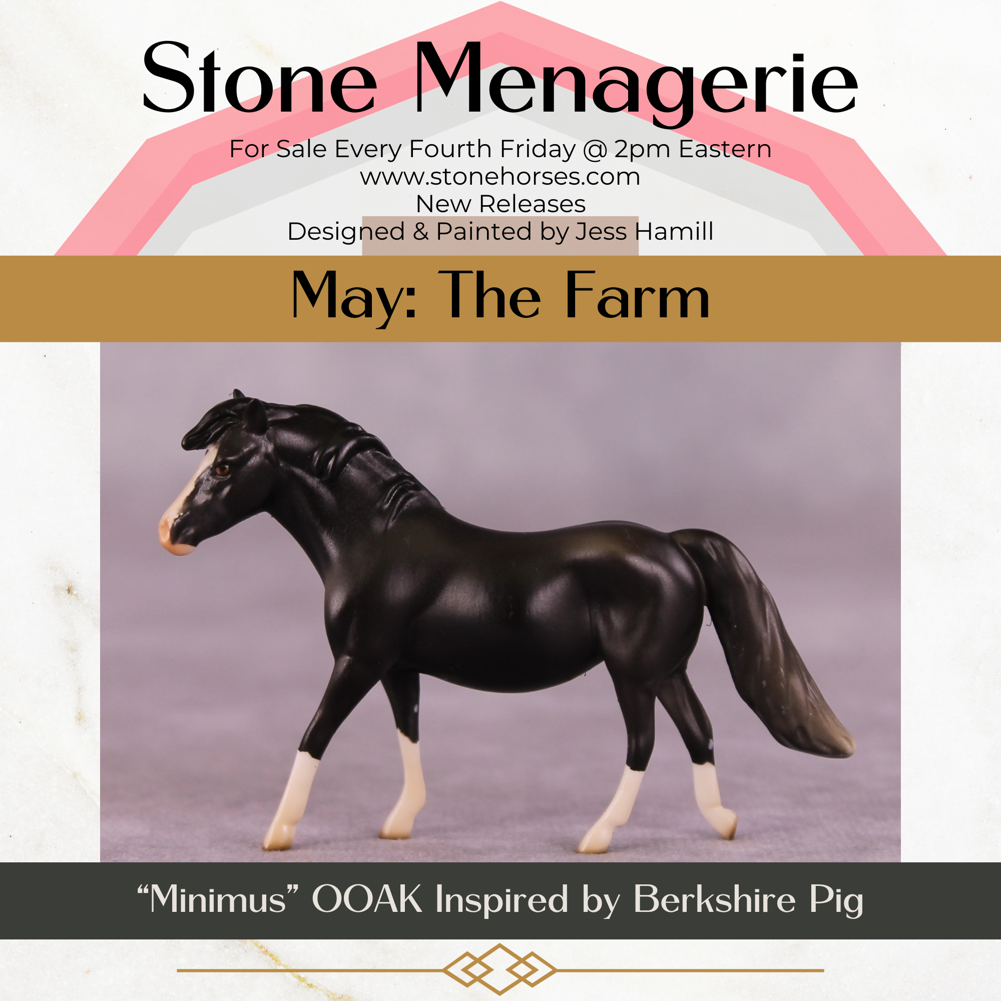 "Minimus" OOAK Pony Chip By Jess Hamill - Menagerie Series