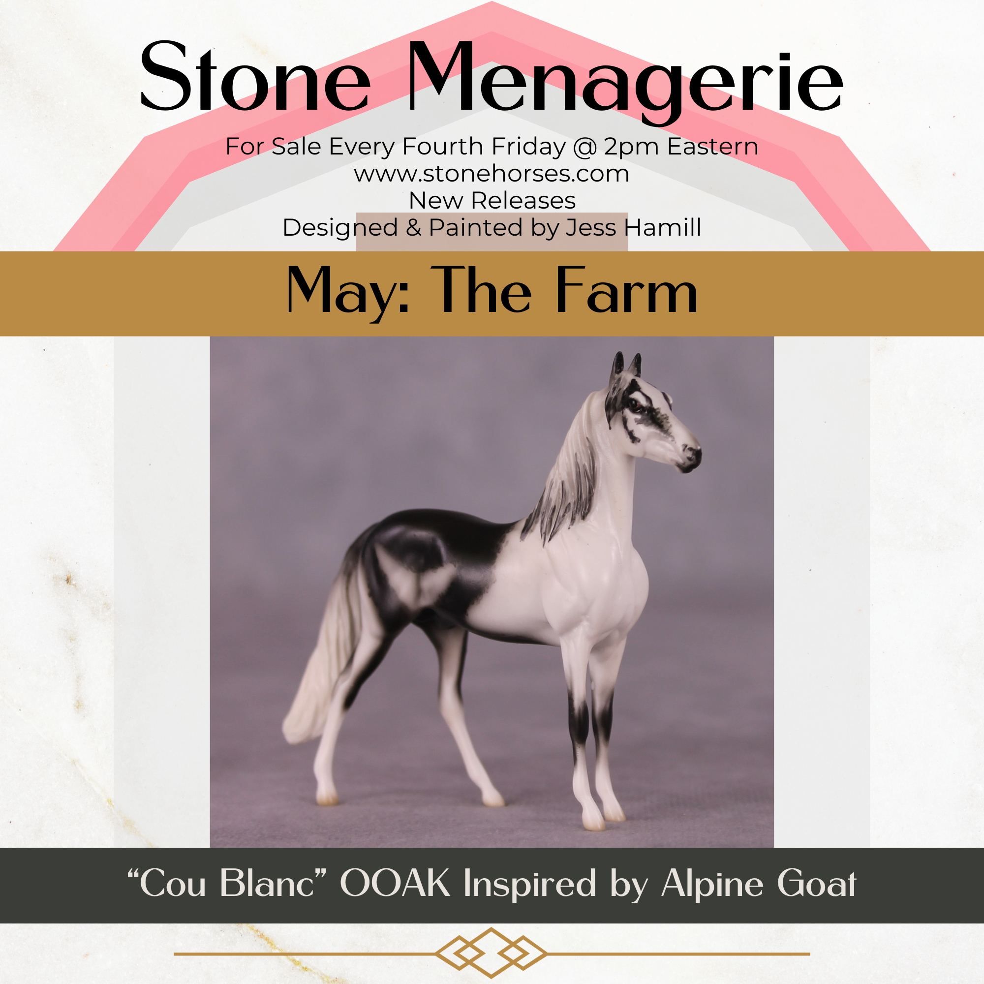 "Cou Blanc" OOAK Morgan Chip By Jess Hamill - Menagerie Series