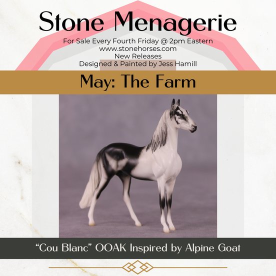 "Cou Blanc" OOAK Morgan Chip By Jess Hamill - Menagerie Series