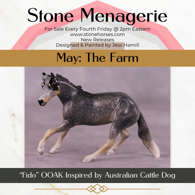 "Fido" OOAK Cutter Chip By Jess Hamill - Menagerie Series